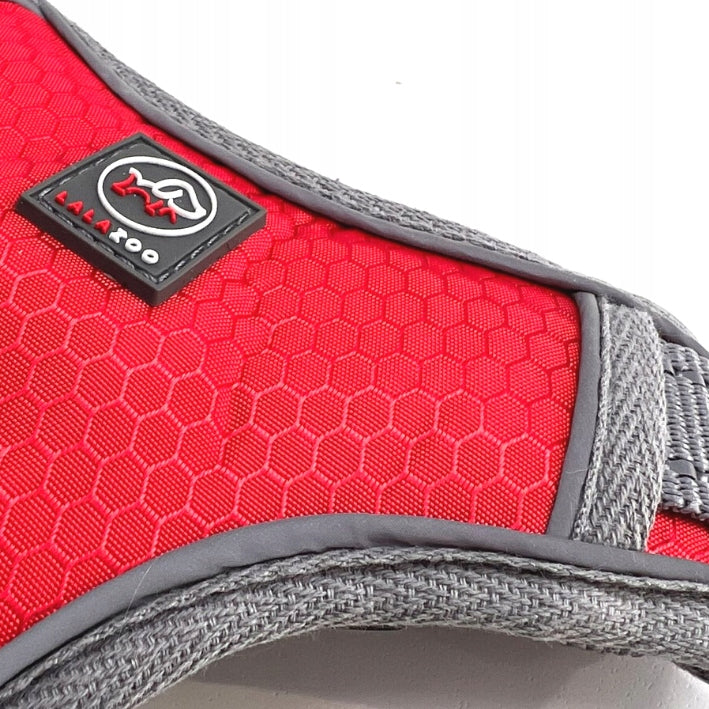 PRESSURE-FREE DOG HARNESS STRONG DURABLE GUARD SOLID red M Color red