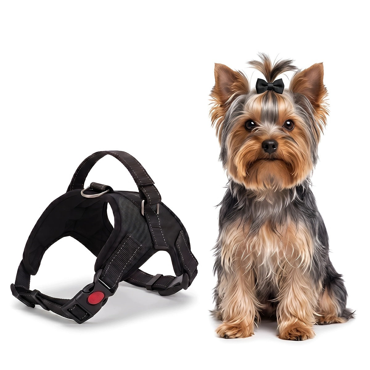 PRESSURE-FREE DOG HARNESS WALKING ADJUSTABLE REFLECTIVE HARNESS SIZE S