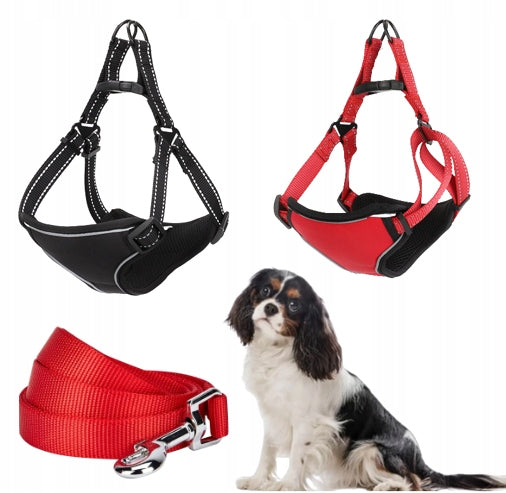 PRESSURE-FREE DOG HARNESS WITH REFLECTIVE