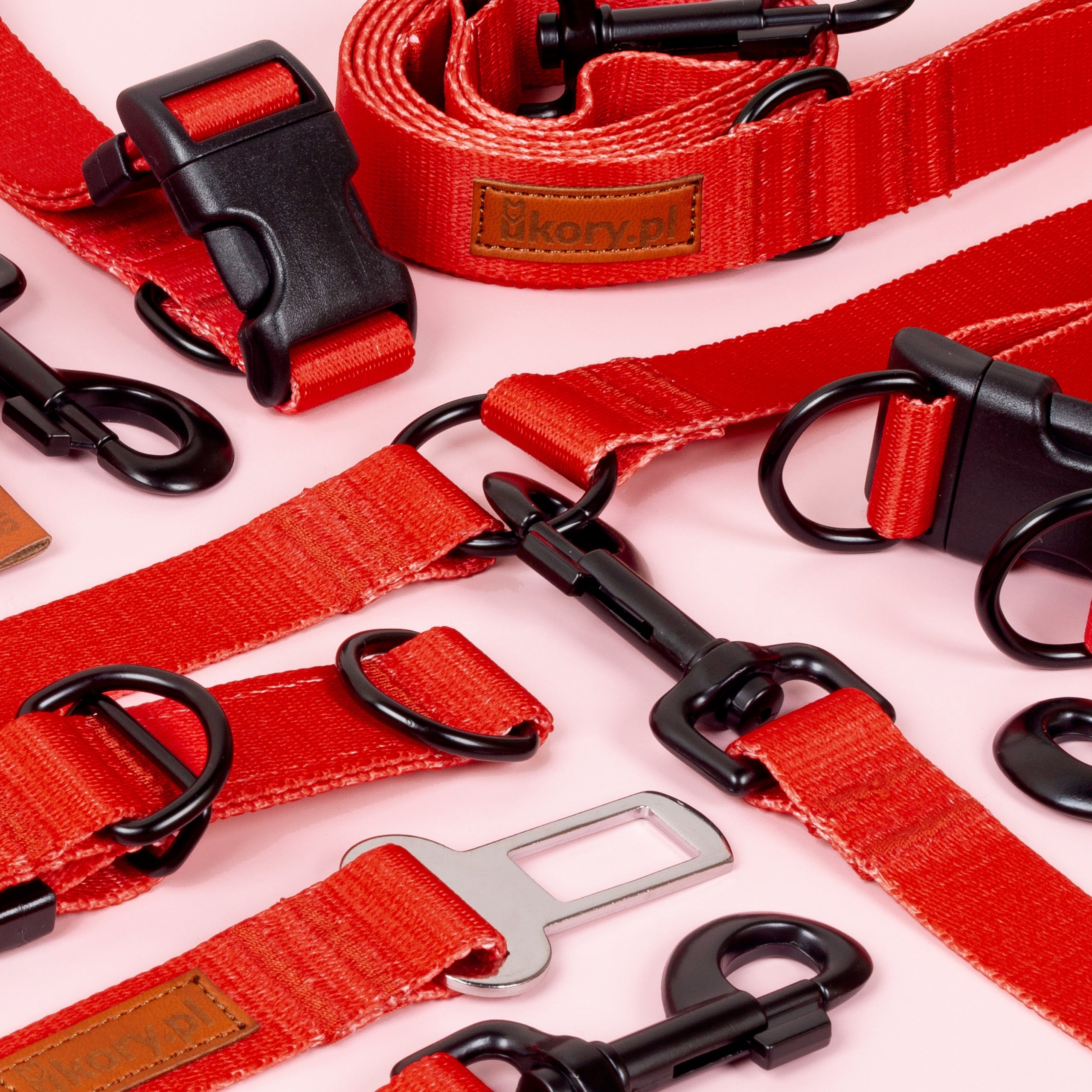 PRESSURE-FREE GUARD harness for medium dog M/L 25 mm BEAGLE BULTERIER GOLDEN Trade name Szelki guard regulowane 25 mm M PIES BASIC RED
