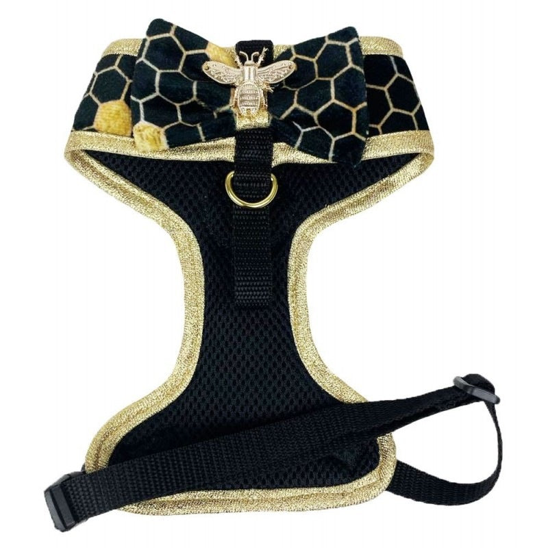 PRESSURE-FREE HARNESS BEE BLACK GOLD LUXURY DETAILS FOR CAT DOG Manufacturer code RP - 9872