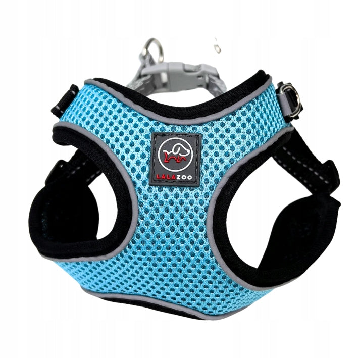 PRESSURE-FREE HARNESS FOR DOG BREATH BREEZE M blue Brand Lalazoo