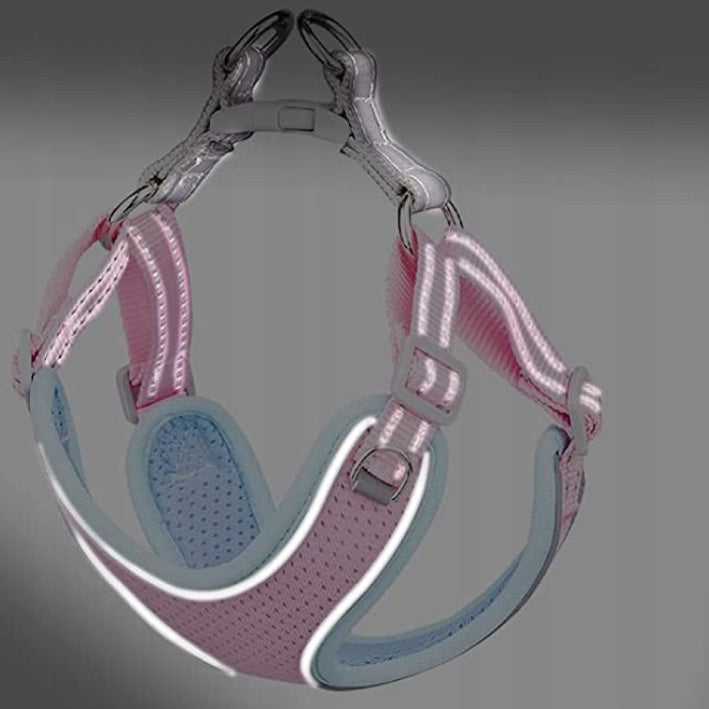 PRESSURE-FREE HARNESS FOR DOG BREATHABLE BREEZE reflective XXS pastel pink EAN (GTIN) 5903857444674