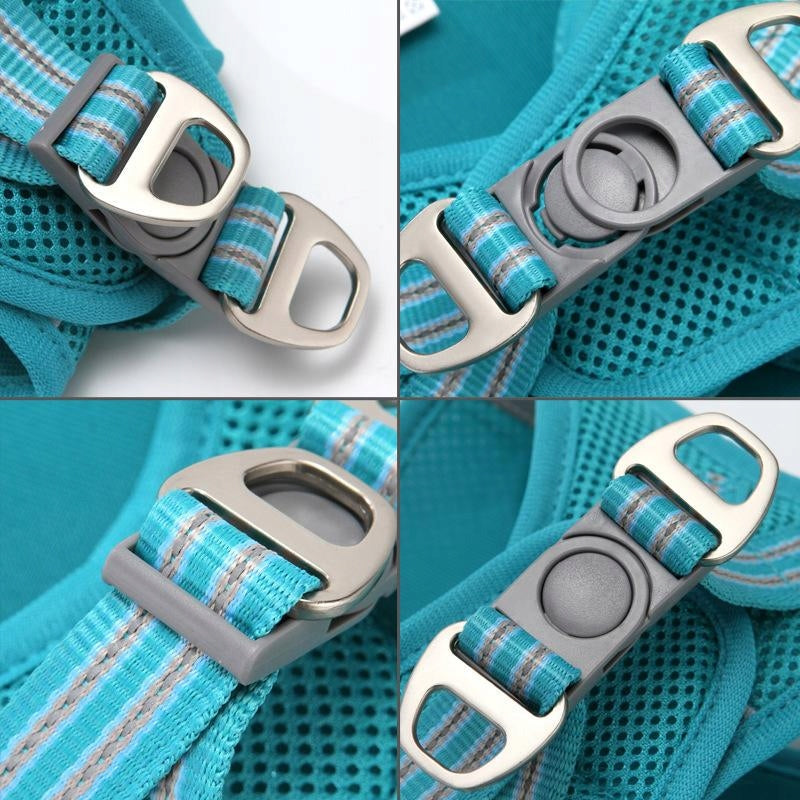 PRESSURE-FREE HARNESS FOR SMALL DOG LIGHTWEIGHT BREATHABLE RATLEREK 3XS Brand Nunbell