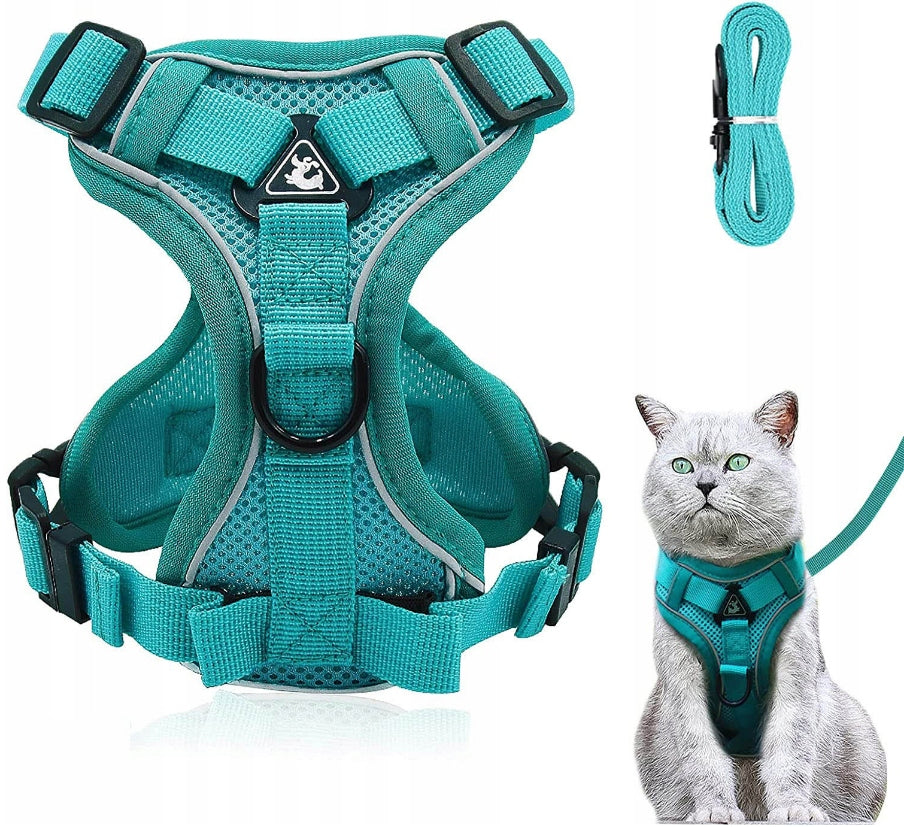 PRESSURE-FREE HARNESS TYPE GUARD DOG CAT LEASH ,M