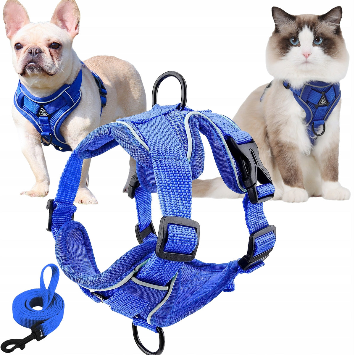 PRESSURE-FREE HARNESS TYPE GUARD + DOG CAT LEASH