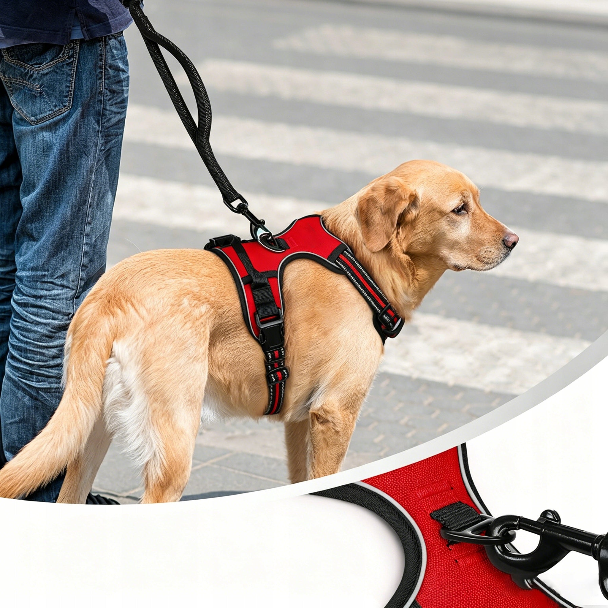 PRESSURE-FREE HARNESS for big dog red XL 75-95cm Shepherd Manufacturer code DogVest XL Red
