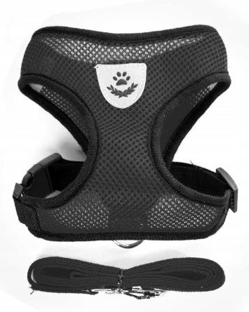 PRESSURE-FREE WALKING HARNESS FOR CAT DOG COMFORTABLE BREATHABLE + LEASH M EAN (GTIN) 5904268981154