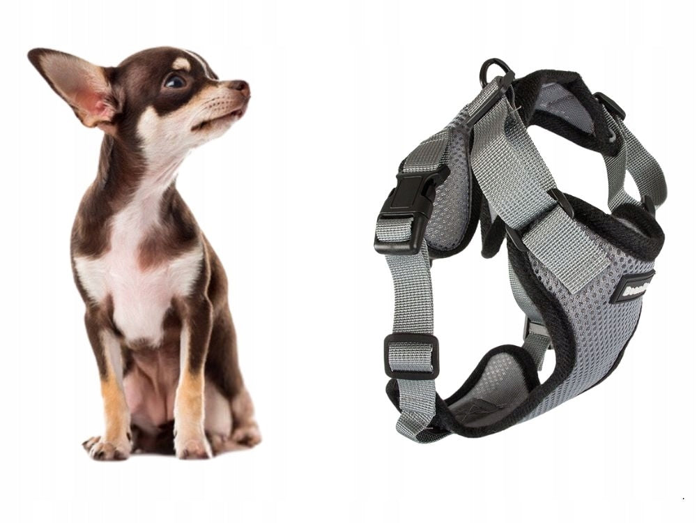 PRESSURE-FREE WALKING HARNESS FOR SMALL DOG HANDLE LIGHT SOFT STRONG S Packaging status original