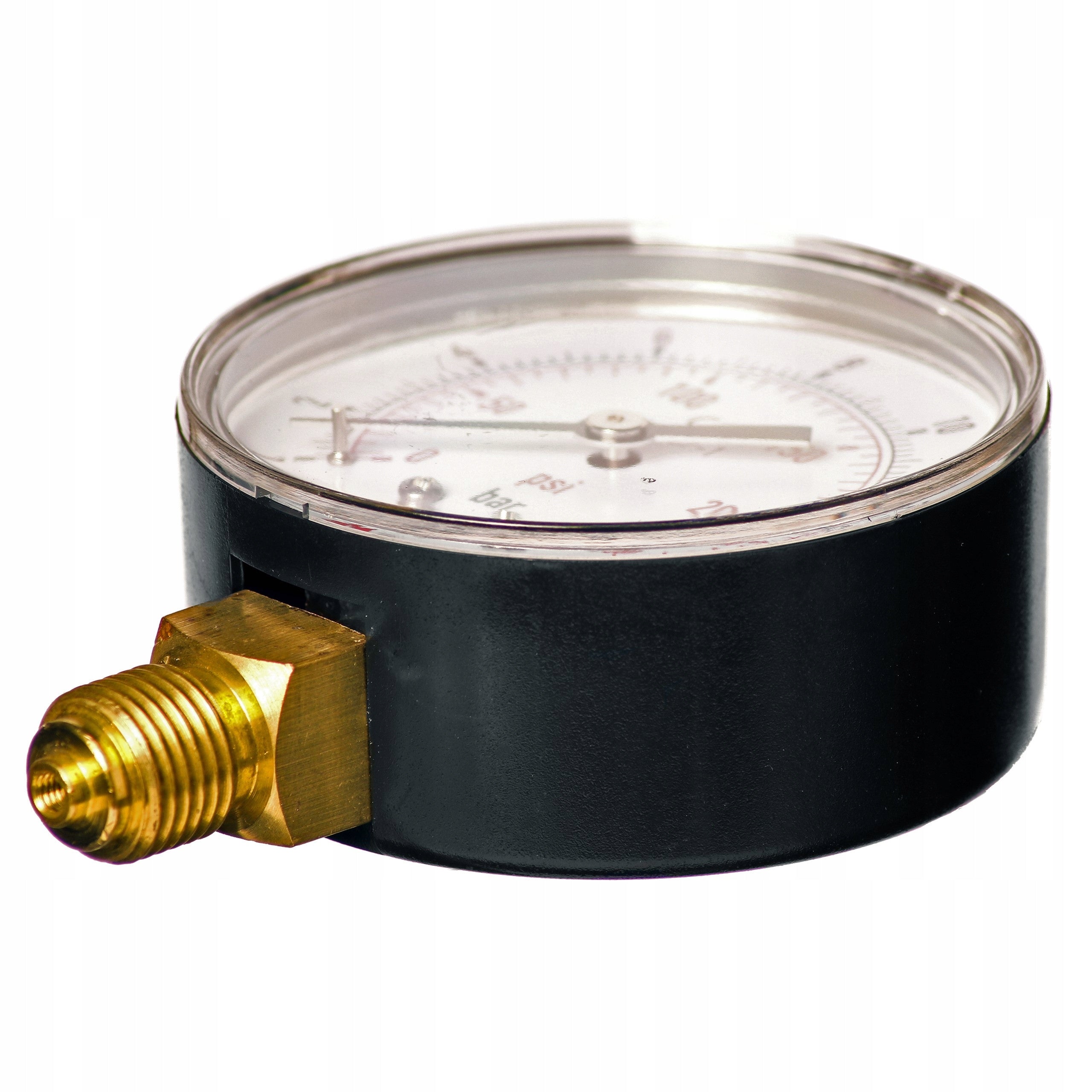 PRESSURE GAUGE 63MM RADIAL 1/4 10 BAR LOWER PRESSURE Manufacturer code M M63R 0-10