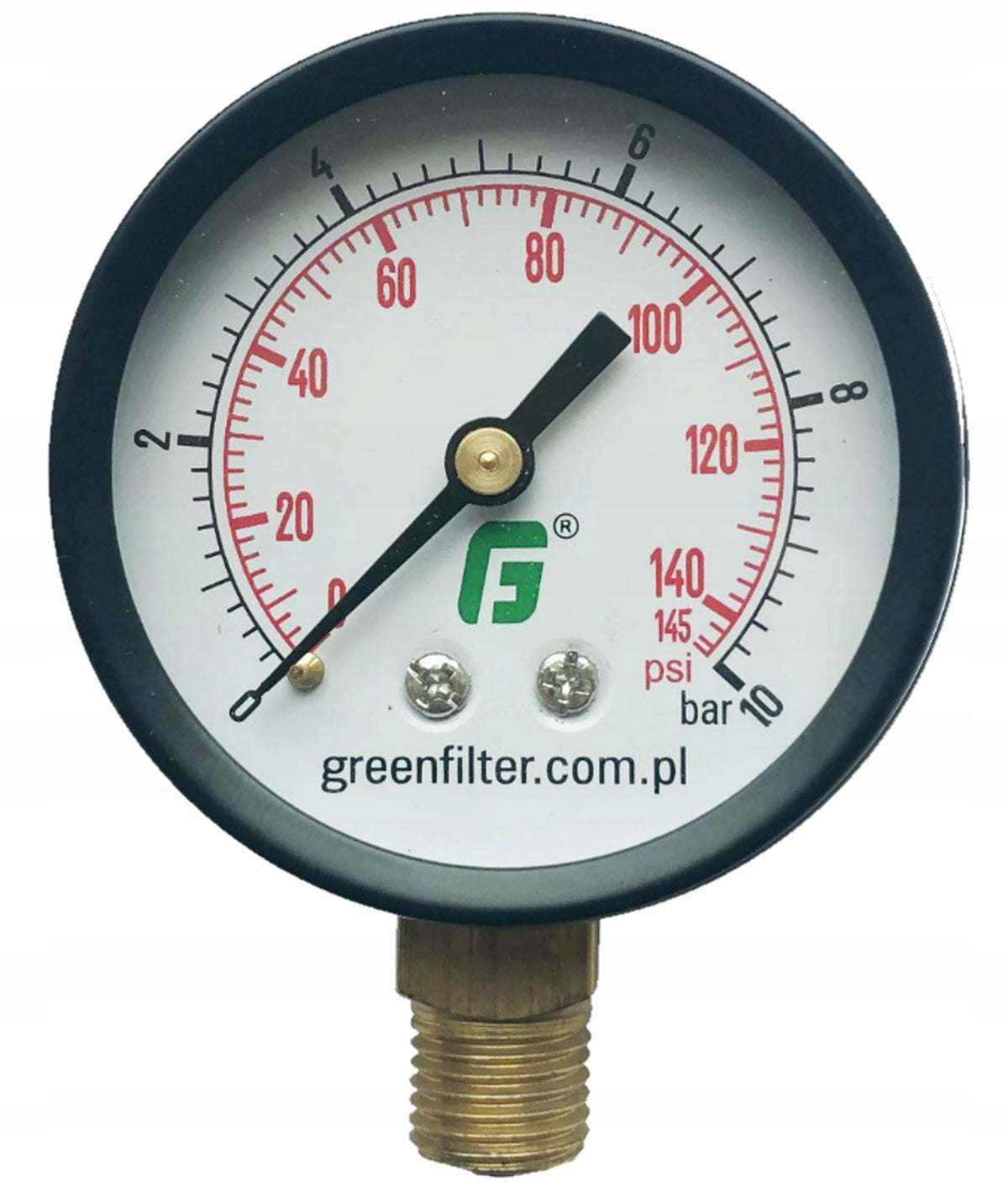 PRESSURE GAUGE FOR MEASURING WATER PRESSURE FILTER OSMOSIS RO Brand Green Filter