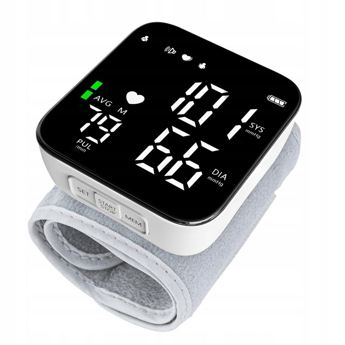 PRESSURE MONITOR WITH FULL SCREEN LED AND AUTOMATIC SHUTDOWN