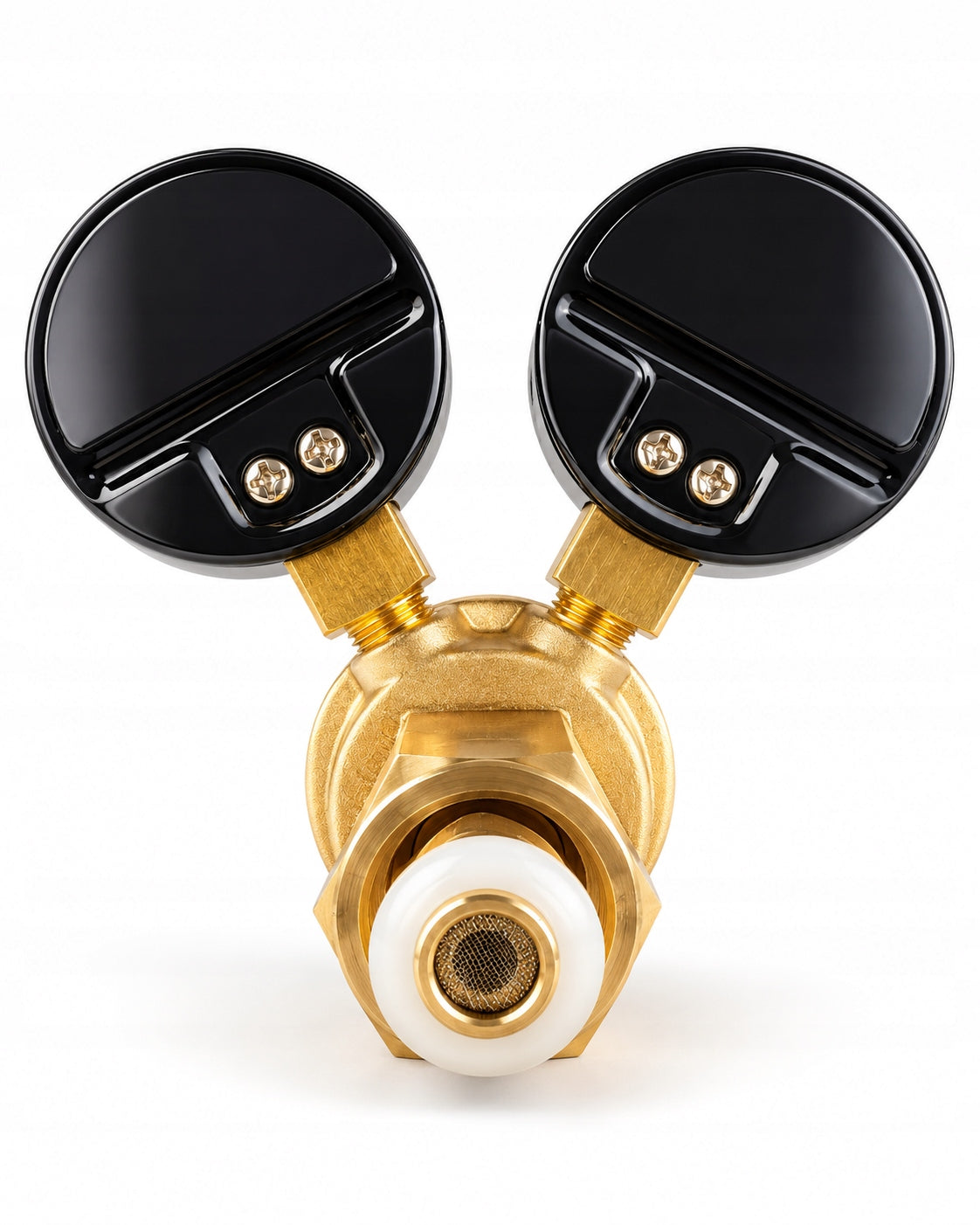 PRESSURE REDUCER 2 VALVES CO2 ARGON 230 BAR PRESSURE 0,5 - 10 FOR CYLINDERS Maximum inlet pressure 300 bar