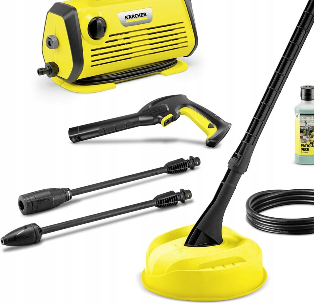 PRESSURE WASHER 120BAR 380L/H 1600W SET HOME TERRACE CAR LIGHT