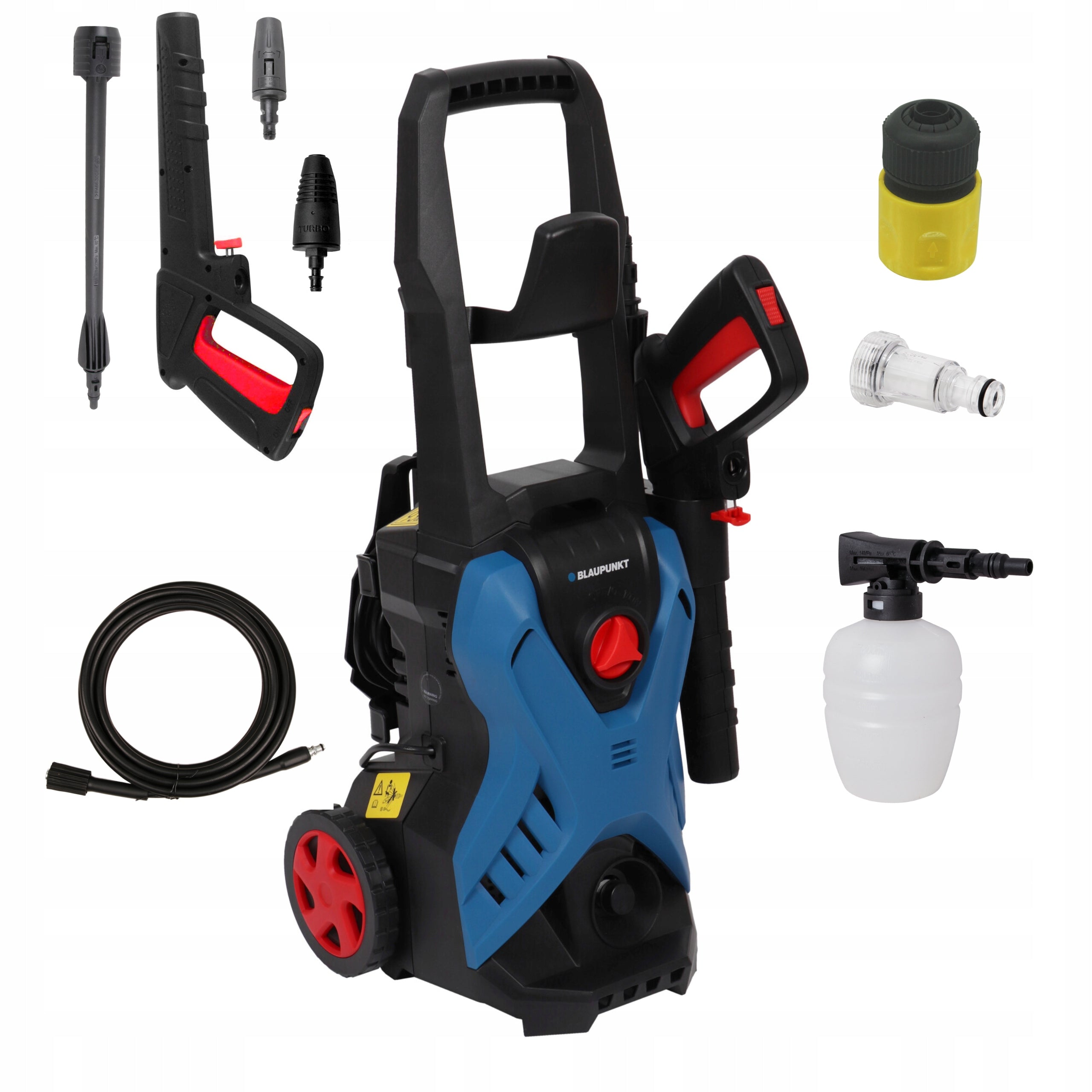 PRESSURE WASHER 135 BAR ALUMINUM PUMP STRONG 1600W FOAMER EAN (GTIN) 5901750506598