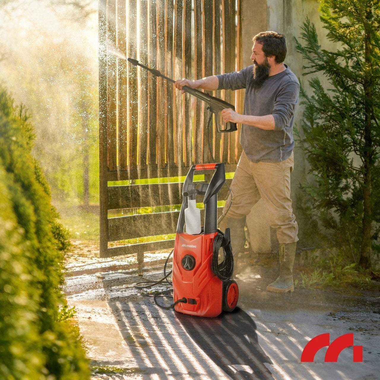 PRESSURE WASHER 1400W COMPACT 150BAR ALUMINUM PUMP FOAMER TURBO Packaging status original