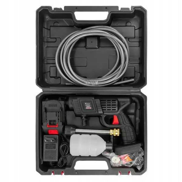 PRESSURE WASHER 15 bar 2.8 l/min RECHARGEABLE 1500 mAh 21V 56936 Manufacturer code 56936