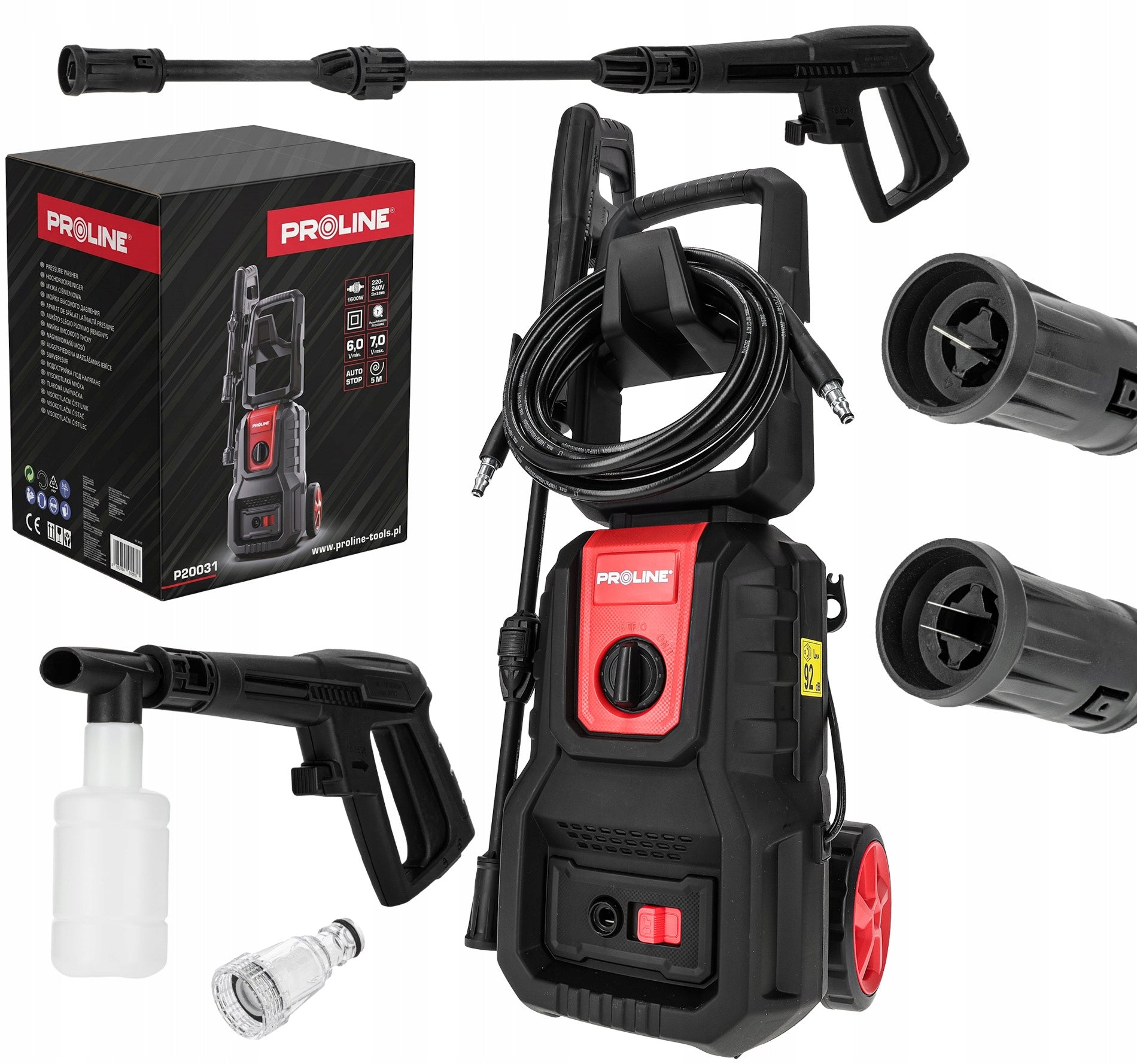 PRESSURE WASHER 1600W, 90 BAR, for garden, car PROLINE