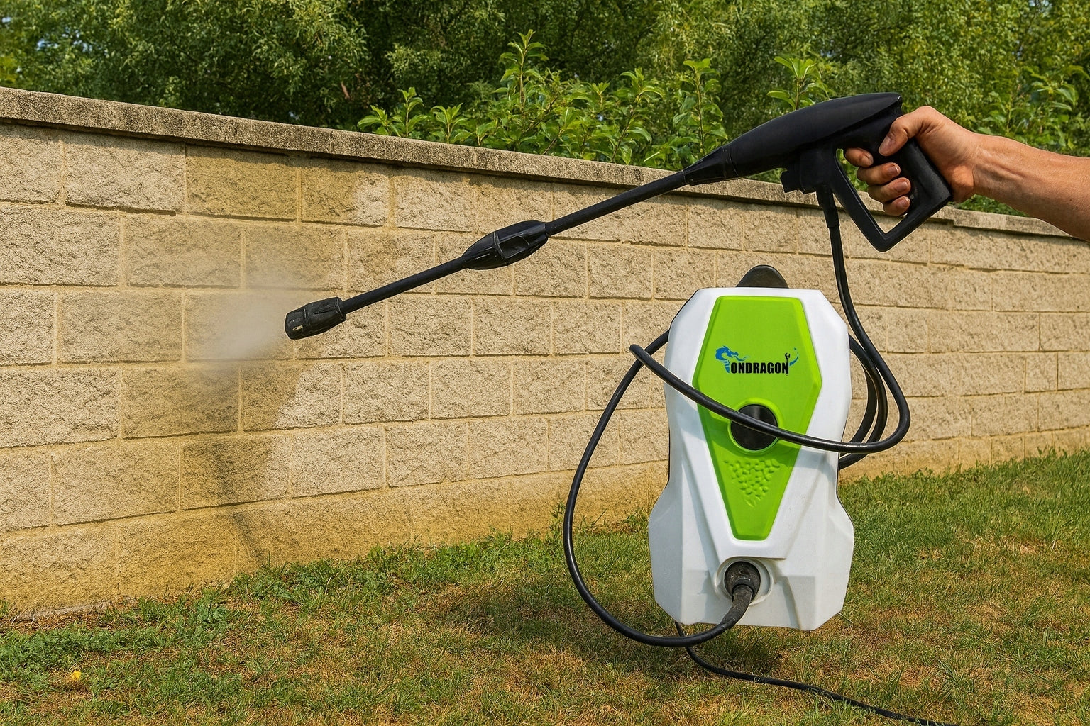 PRESSURE WASHER 230 BAR POWER 2000W TURBO LANCE ALUMINUM PUMP LIGHT POWER Manufacturer code OD5062