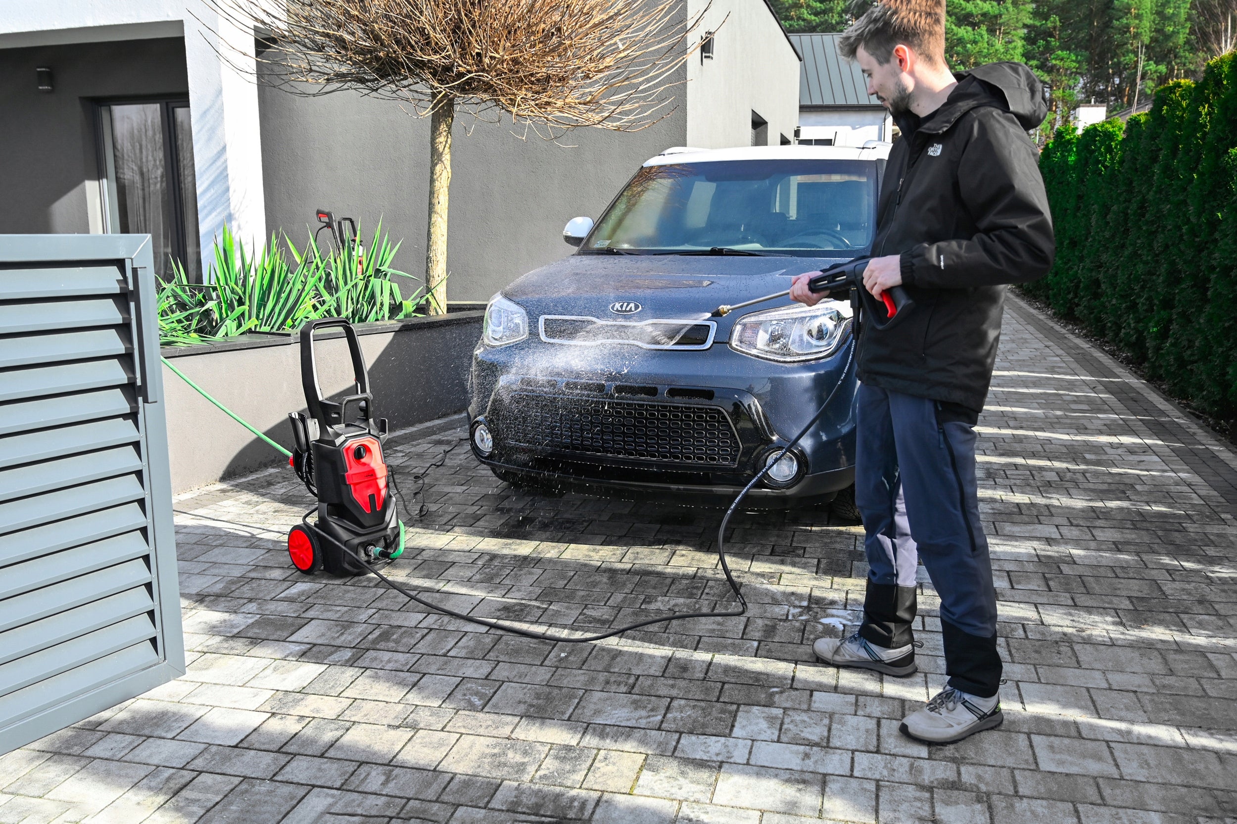PRESSURE WASHER 350BAR BRASS PUMP 3000W INDUCTION POWERFUL RETRACTOR 12M Manufacturer code MYJKA CIŚNIENIOWA LEHMANN PHOENIX TURBO 350