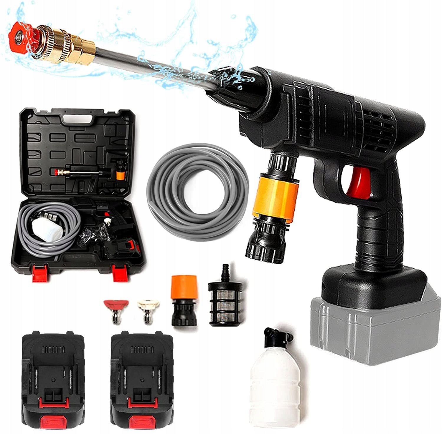 PRESSURE WASHER ABS CORDLESS POWERFUL 1500W WITH 2 BATTERIES