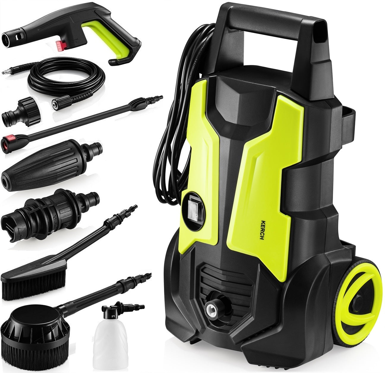 PRESSURE WASHER ALUMINIUM KERCH SEKO 1900W ACCESSORIES TURBO NOZZLE