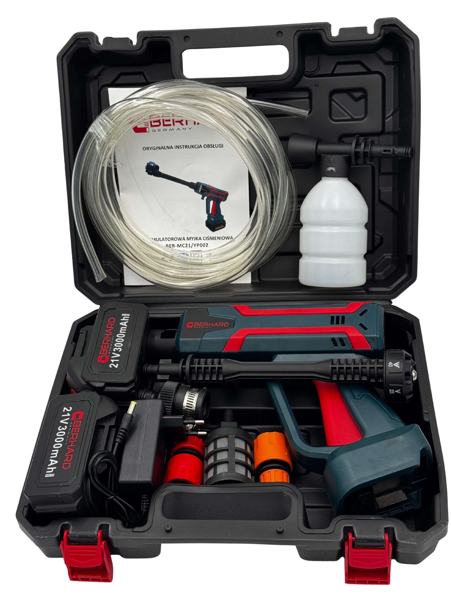 PRESSURE WASHER BERHARD 60 BAR CORDLESS 2X 21V WIRELESS STRONG Packaging status original