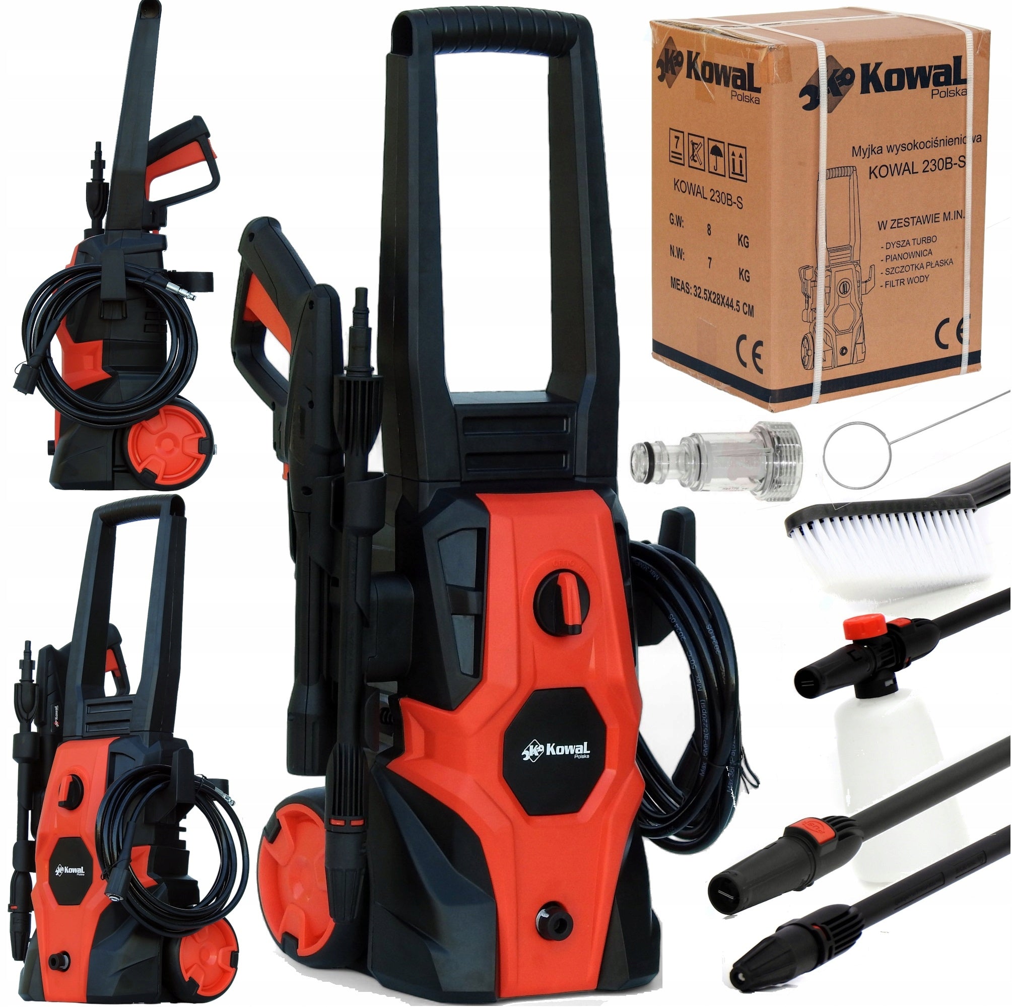 PRESSURE WASHER BLACKSMITH 230B-S self-suction metal pump RICH SET +TURBO