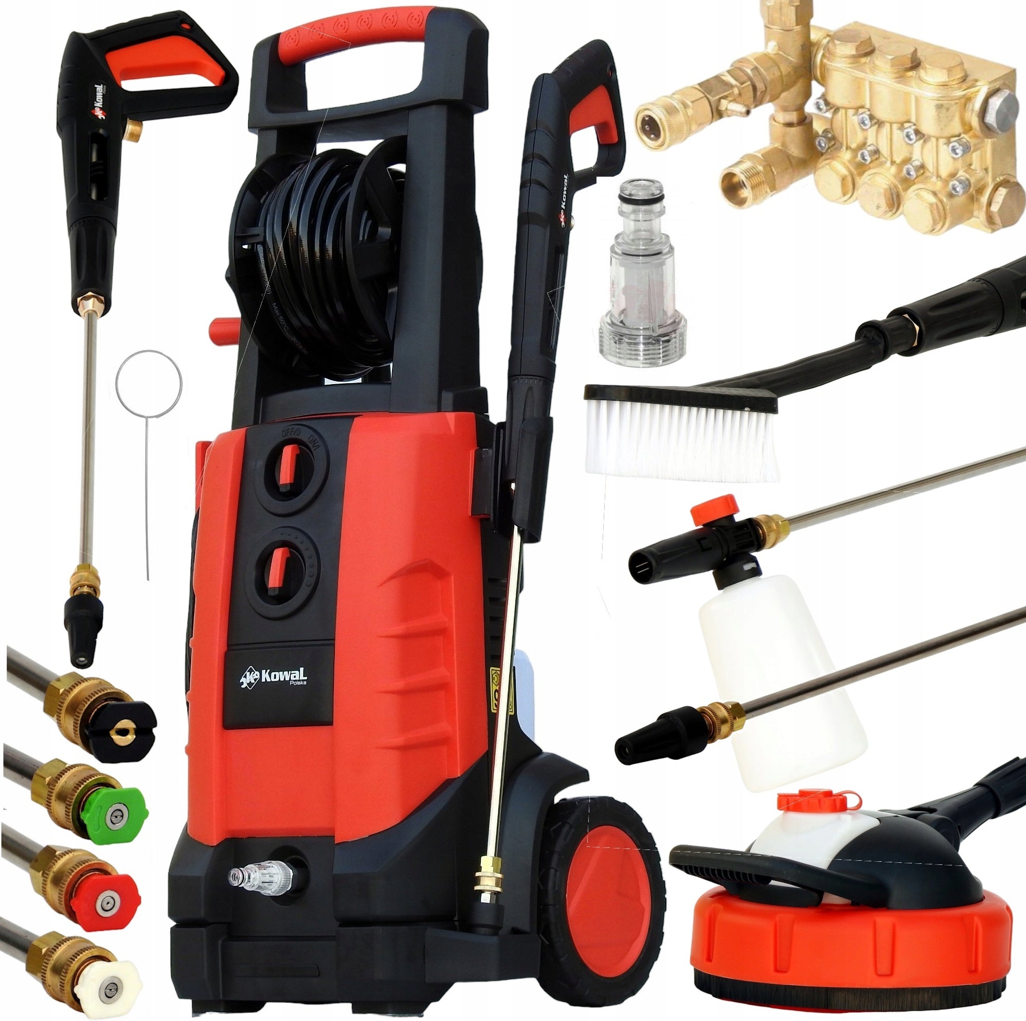 PRESSURE WASHER BLACKSMITH 380B-I self-suction BRASS pump RICH SET +TURBO