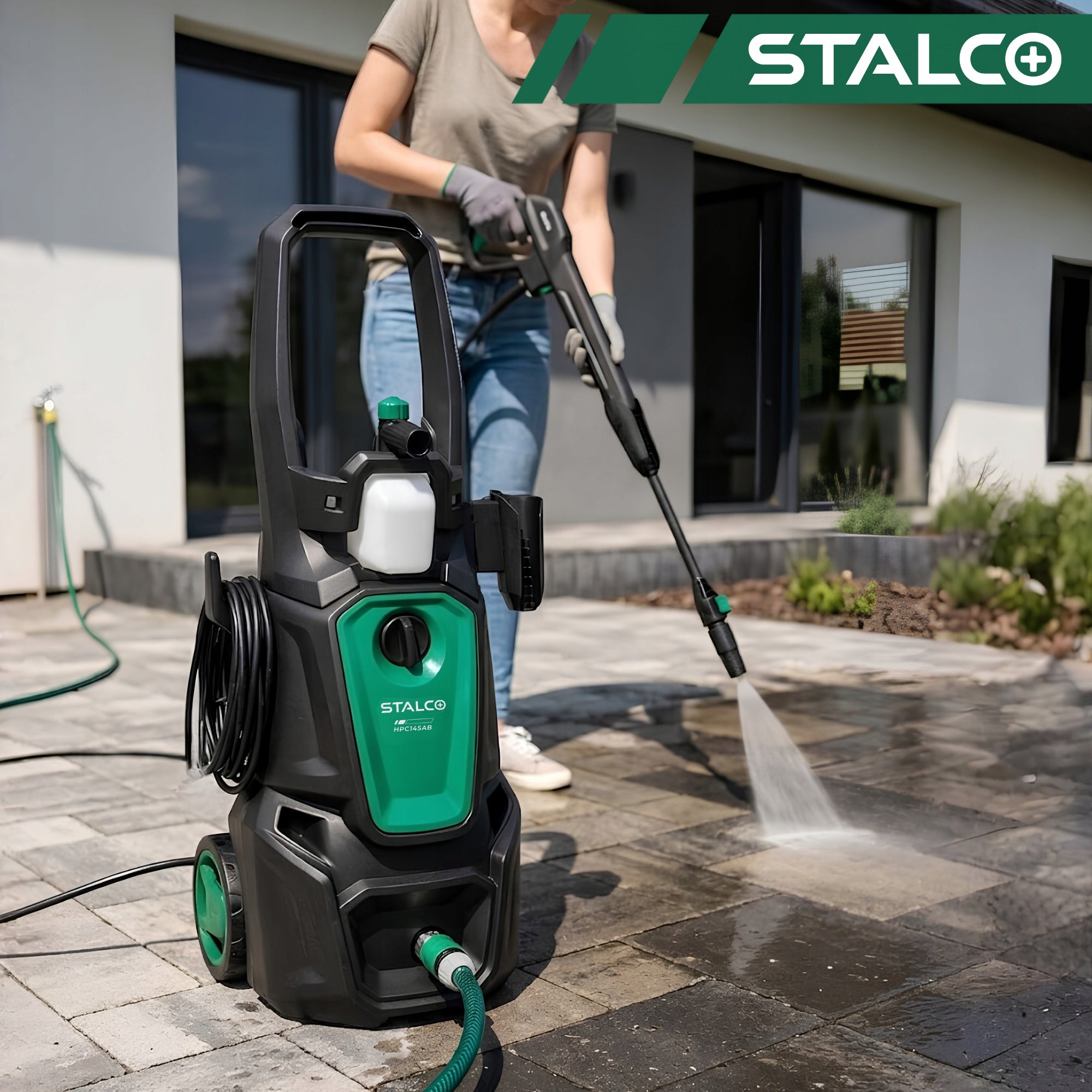 PRESSURE WASHER COMPACT SELF-SUCTION ALUMINUM FOAMER PUMP STALCO Packaging status original