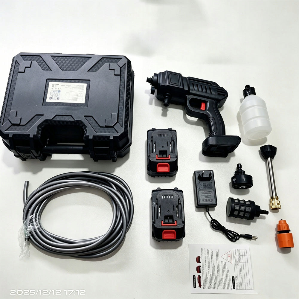PRESSURE WASHER CORDLESS 26BAR 2X AKU 1200MAH 21V NOZZLE MULTI SET Packaging status original