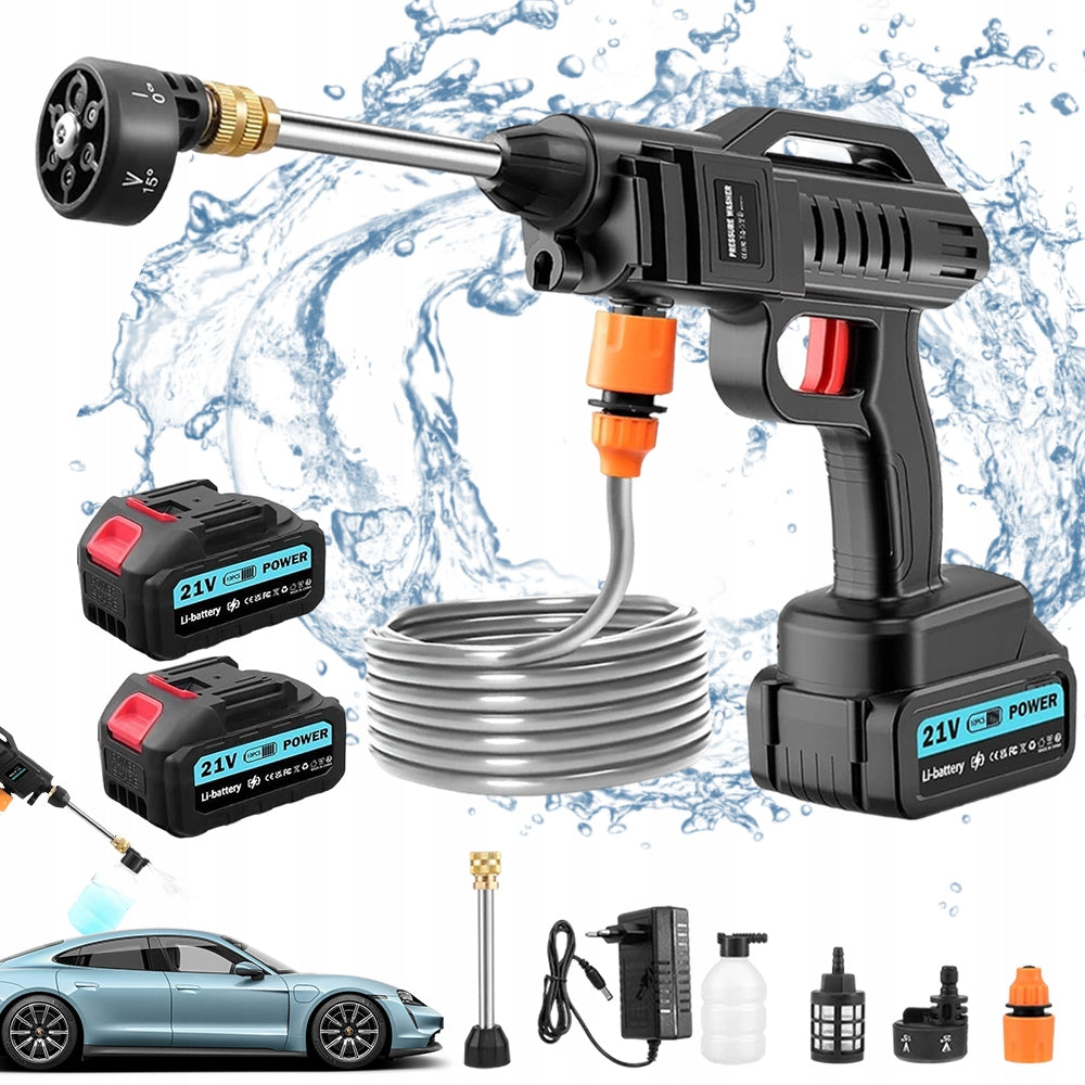 PRESSURE WASHER CORDLESS 26BAR 2X AKU 1200MAH 21V NOZZLE MULTI SET