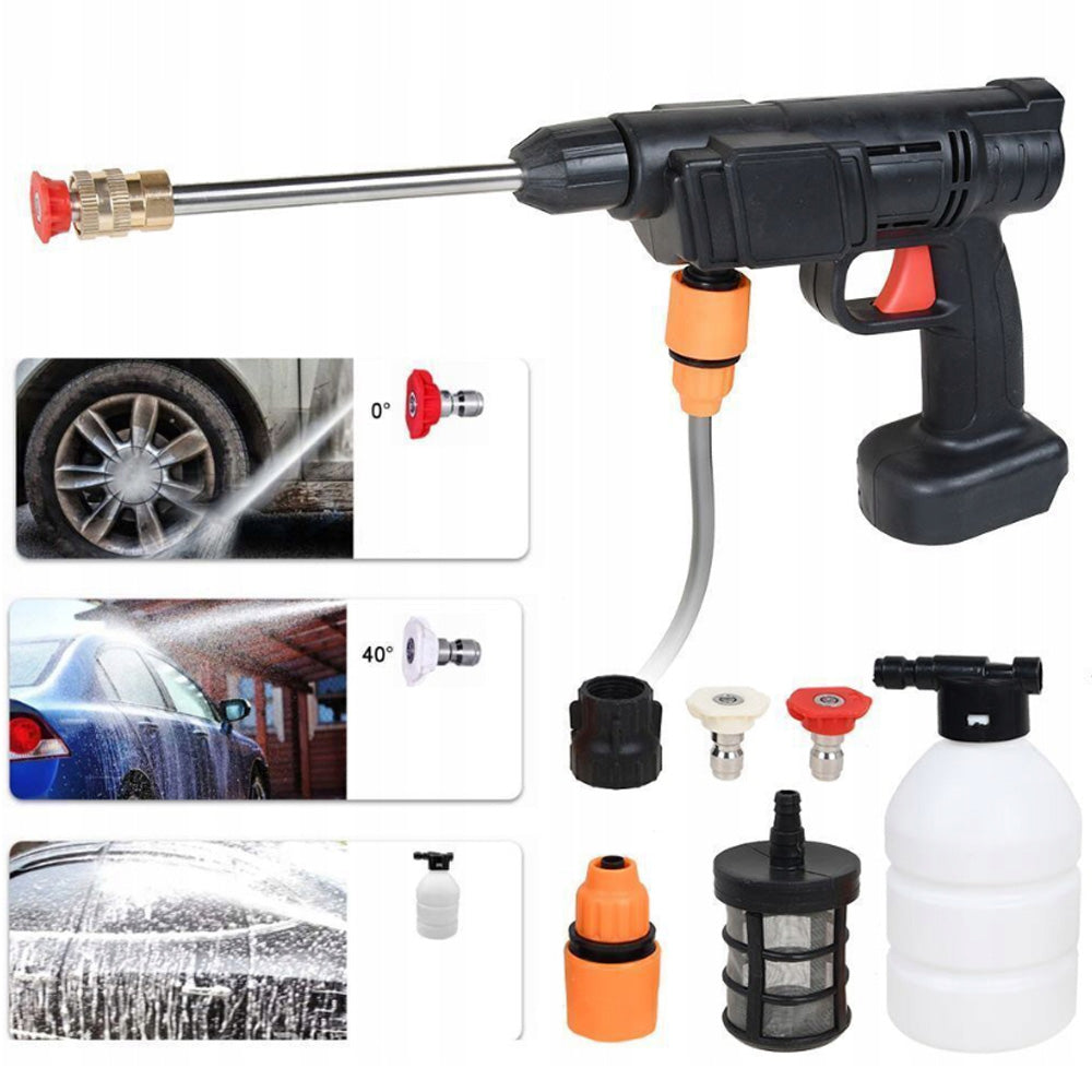 PRESSURE WASHER CORDLESS CAR GUN FOR MOCK-UP BATTERIES Operating pressure 30 bar