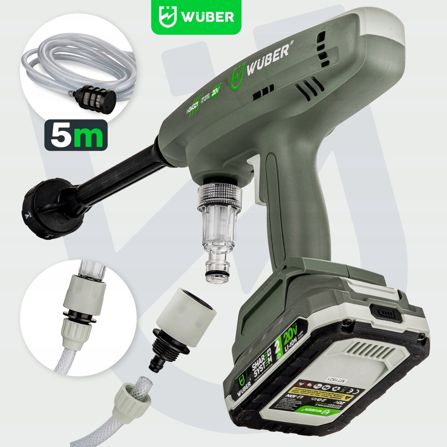 PRESSURE WASHER CORDLESS GARDEN CORDLESS AKU WUBER SET Brand no brand