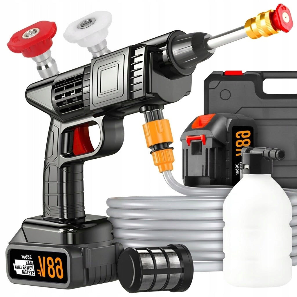 PRESSURE WASHER CORDLESS GARDEN WINDOW WASHING KIT CUBE 2xAKU