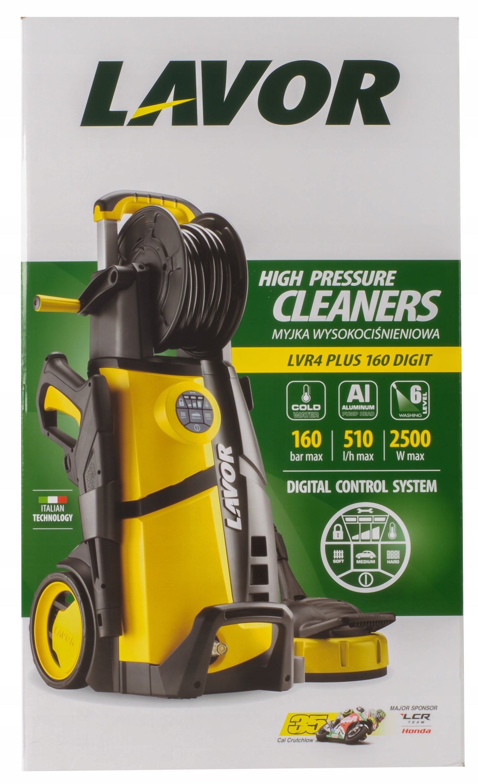 PRESSURE WASHER DIGITAL 160 BAR LV4 LAVOR - PRESSURE REGULATION 2500 W Brand Lavor