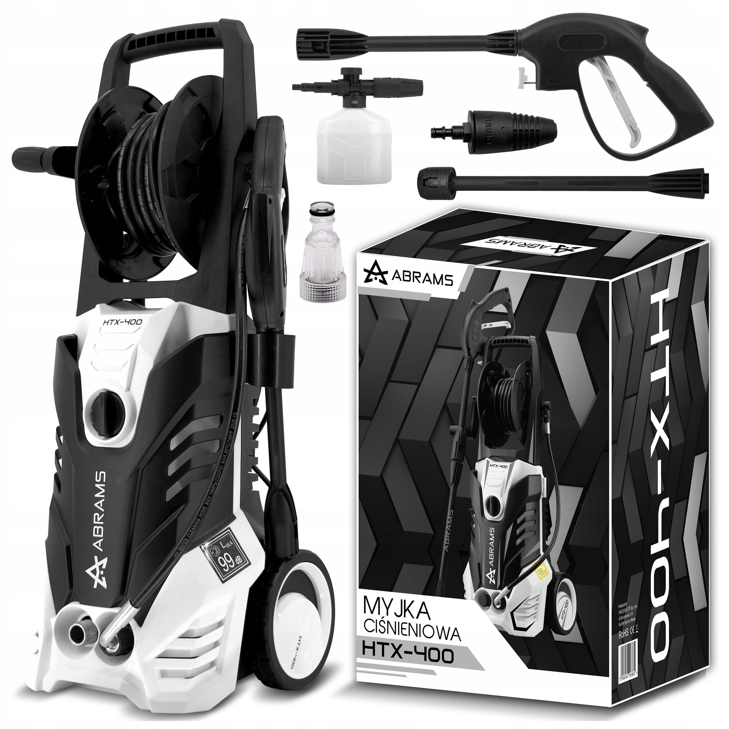 PRESSURE WASHER FOR WASHING CUBES SELF-SUCTION 260BAR + CAR STRONG SET