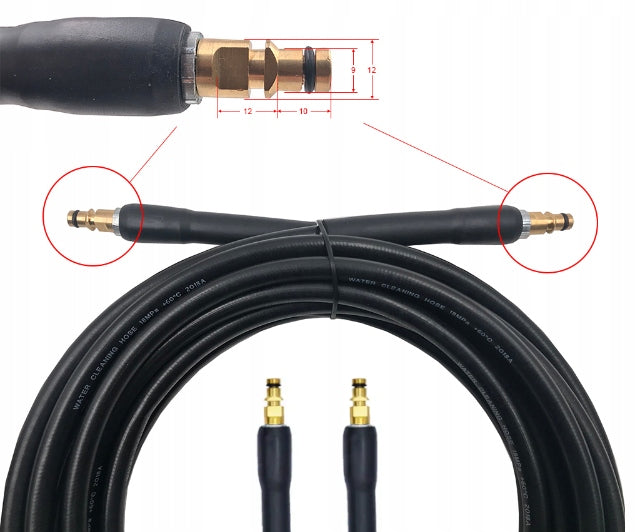PRESSURE WASHER HOSE KARCHER CLICK-CLICK 10m K2 K3 K4 K5 K6 K7 Quick Manufacturer code 5902553704952