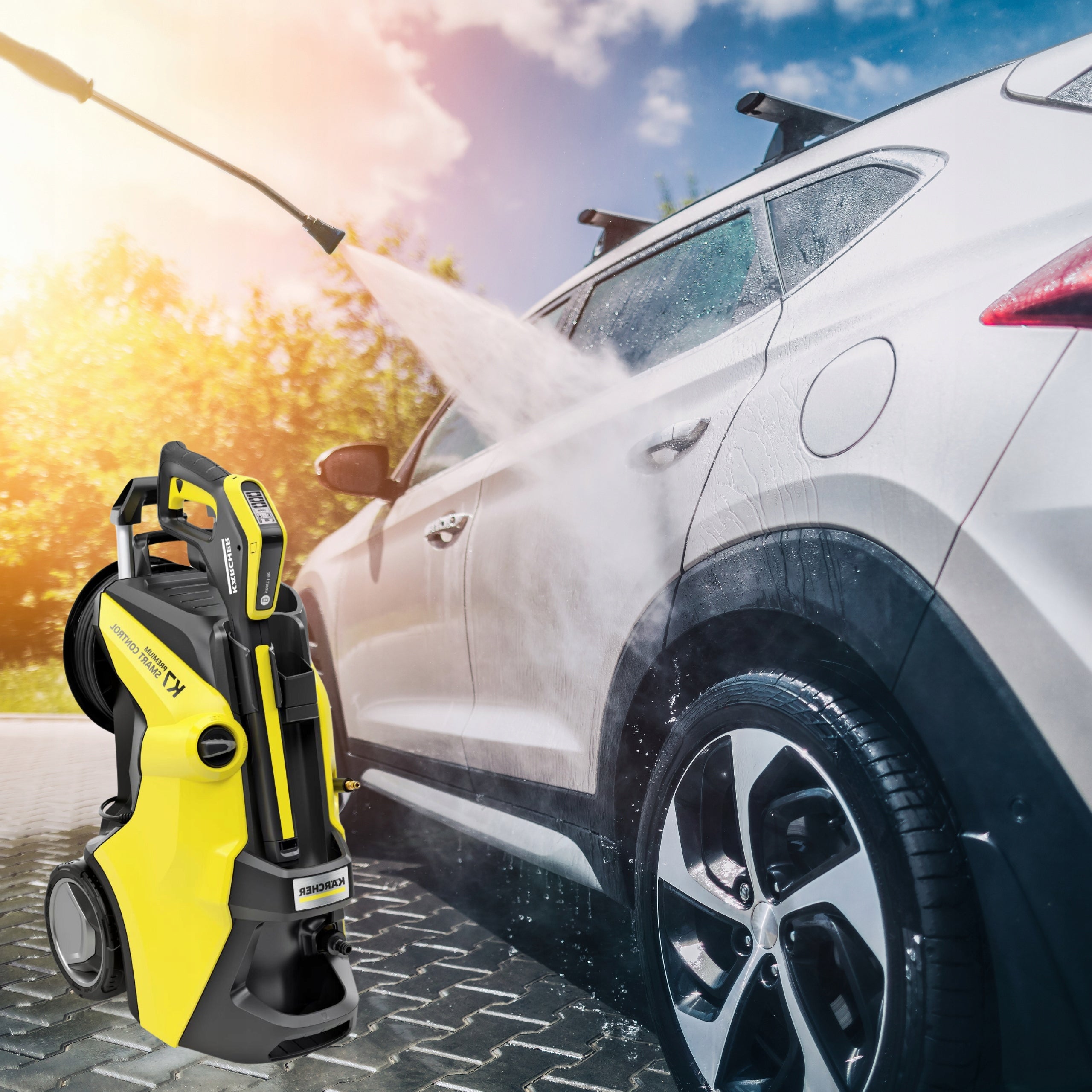 PRESSURE WASHER KARCHER K 7 PREMIUM SMART CONTROL HOME 180 BAR ACCESSORIES Packaging status original