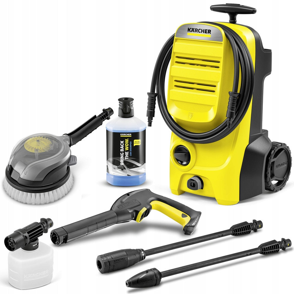 PRESSURE WASHER KARCHER K4 CLASSIC CAR STRONG COMPACT + FOAMER LIQUID