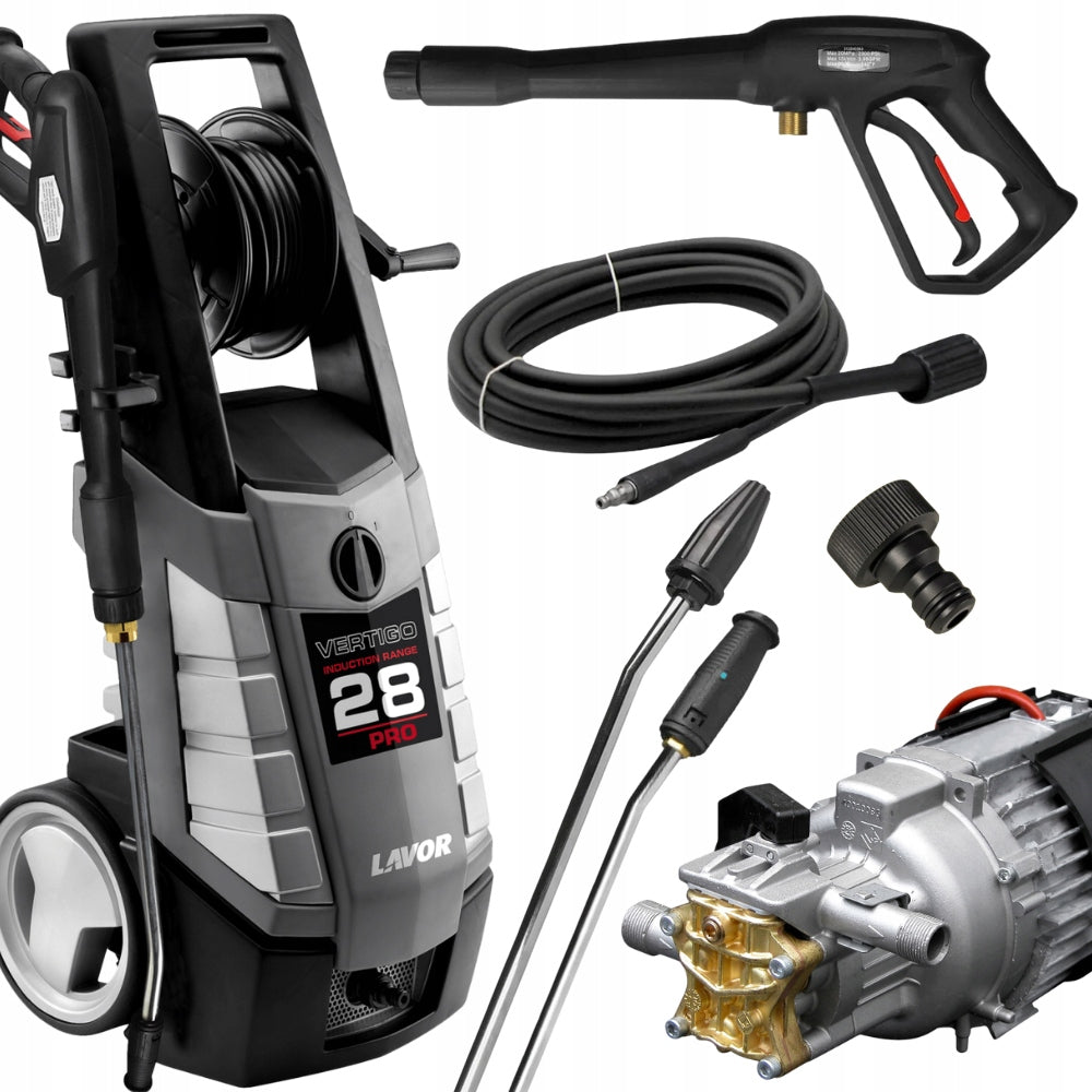 PRESSURE WASHER LAVOR VERTIGO 28 PRO INDUCTION BRASS PUMP 2800W