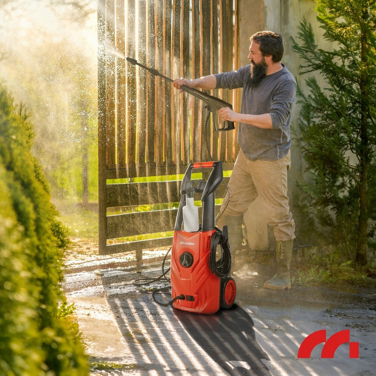 PRESSURE WASHER MalTec COMPACT SELF-SUCTION ALUMINUM TURBO POWERFUL PUMP Packaging status original