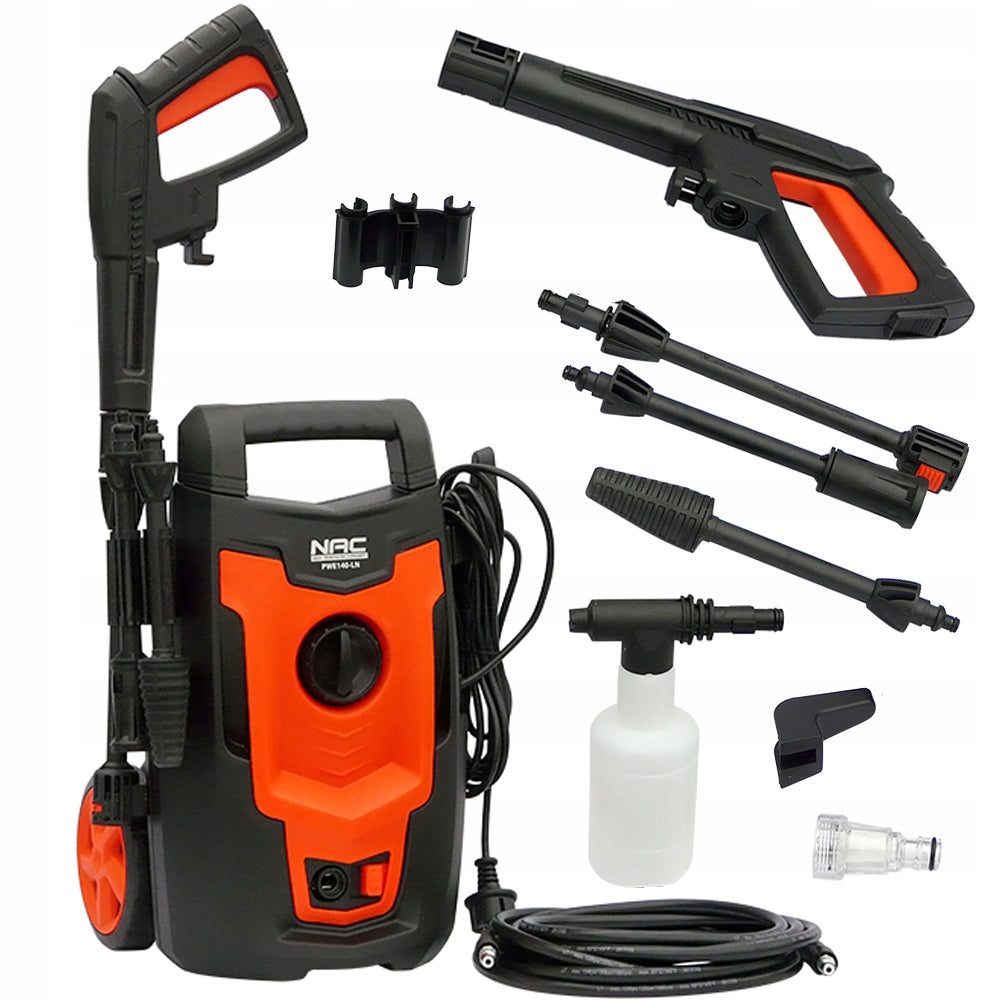 PRESSURE WASHER NAC 1400 IN 110 BAR ALUMINUM PUMP AUTO-STOP SYSTEM