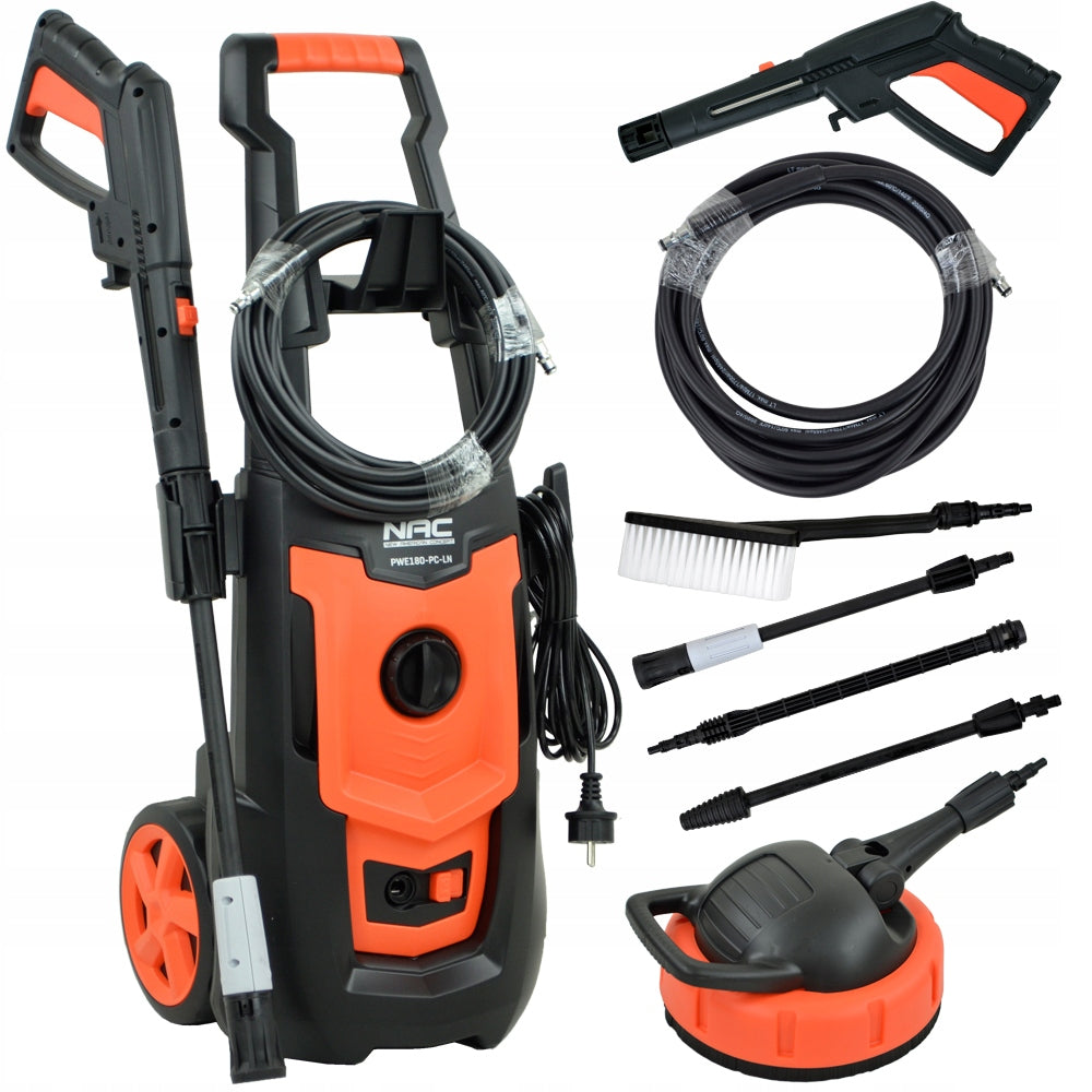 PRESSURE WASHER NAC 1800 IN 130 BAR ALUPOMPA LANCE TURBO + ATTACHMENT