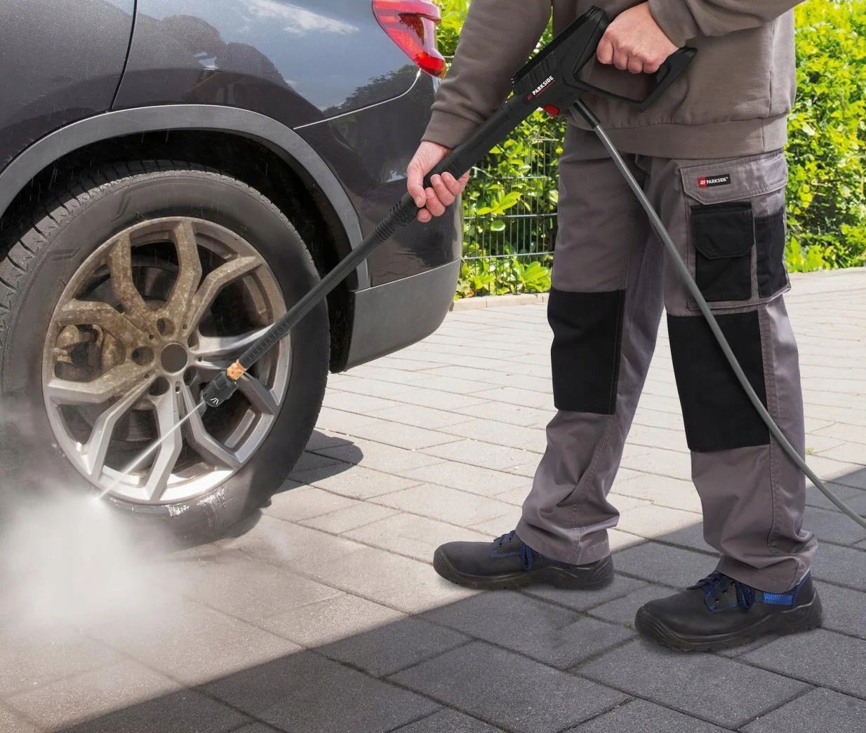 PRESSURE WASHER PARKSIDE 150 BAR 3000 W ALUMINIUM PUMP ACCESSORIES SET Brand Parkside