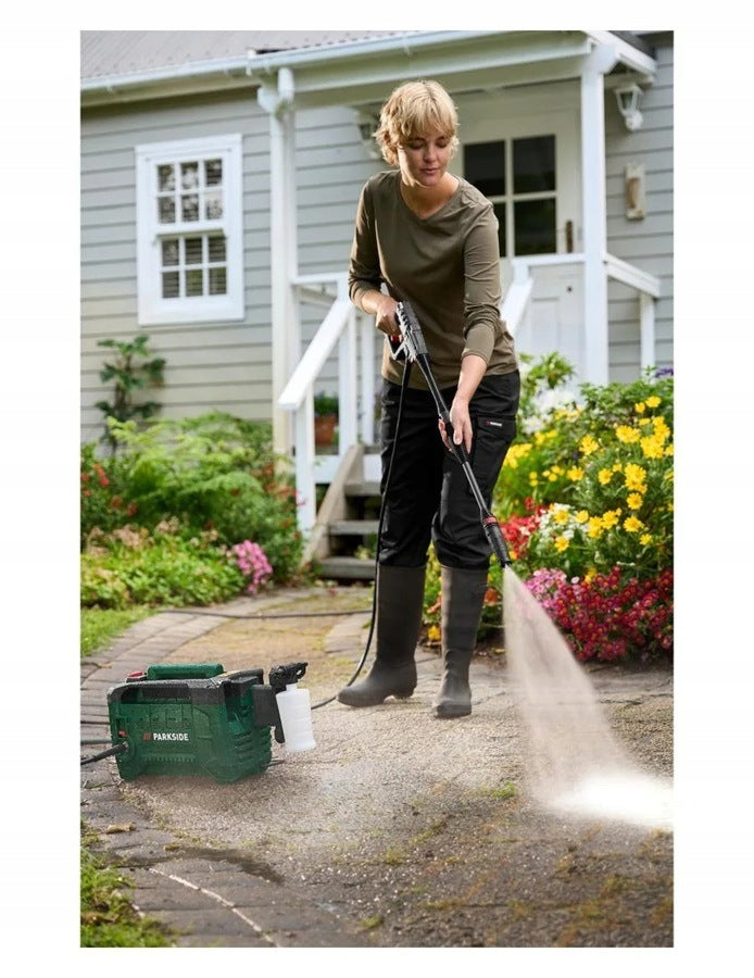 PRESSURE WASHER PARKSIDE PHDS C3 110 BAR SET OF 3 NOZZLES + HOSE GUN 8M Packaging status original
