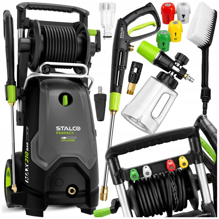 PRESSURE WASHER STALCO COMPACT 3500W ALUMINUM PUMP FOAMER STRONG
