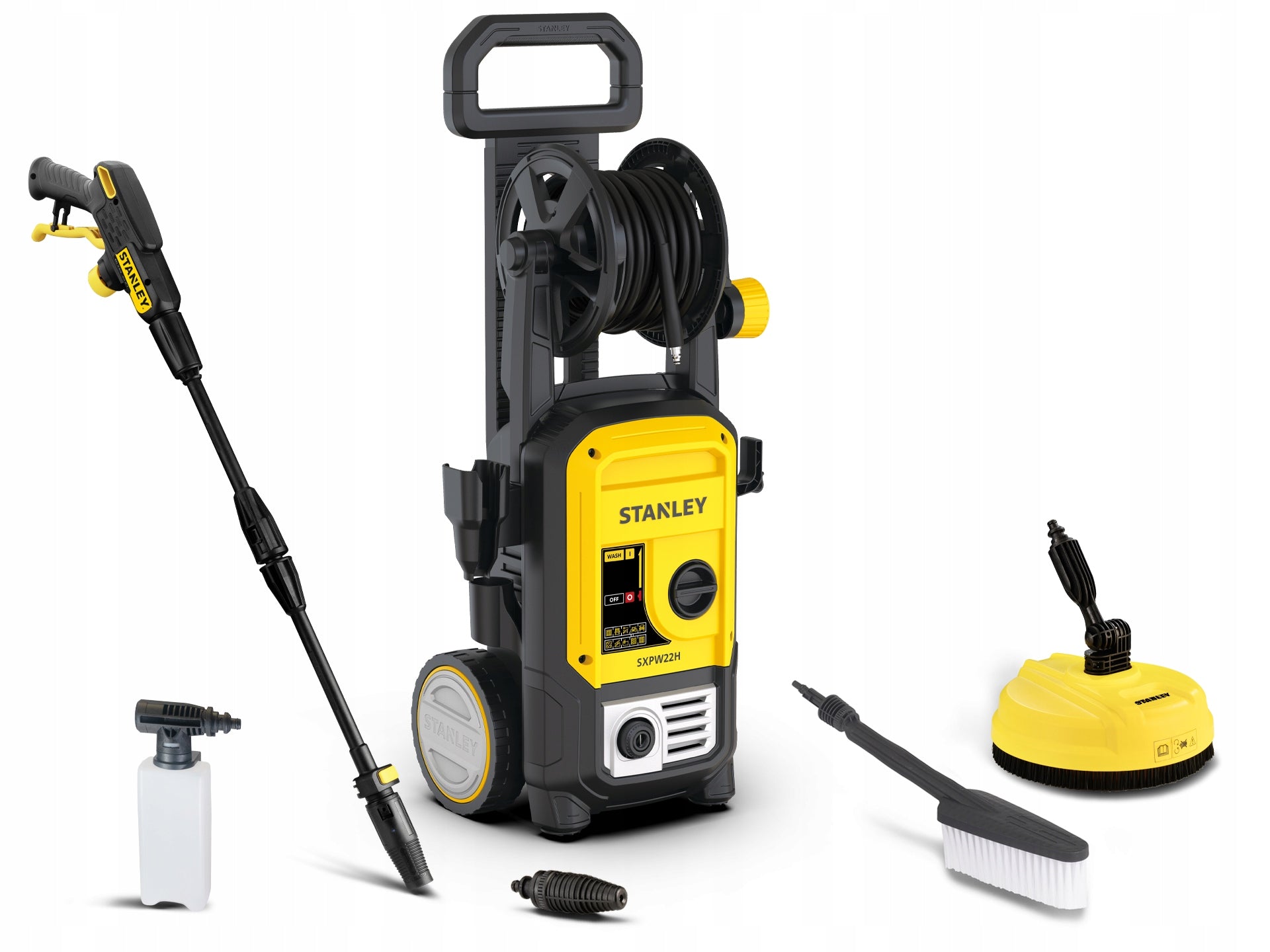 PRESSURE WASHER STANLEY 2200W CAR CUBE WASHER SET+ PATIO Packaging status original