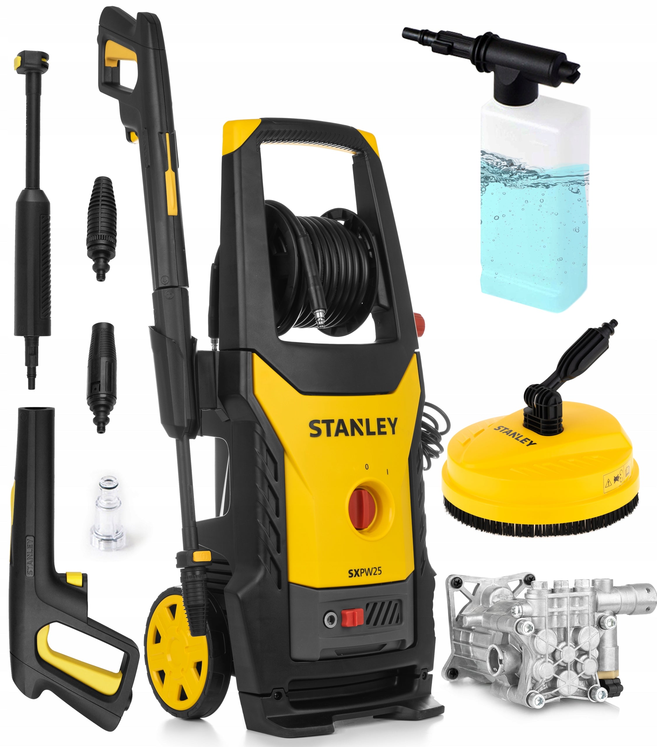 PRESSURE WASHER STANLEY 2500W 285ewBAR ON NOZZLE ALU PUMP ATIO
