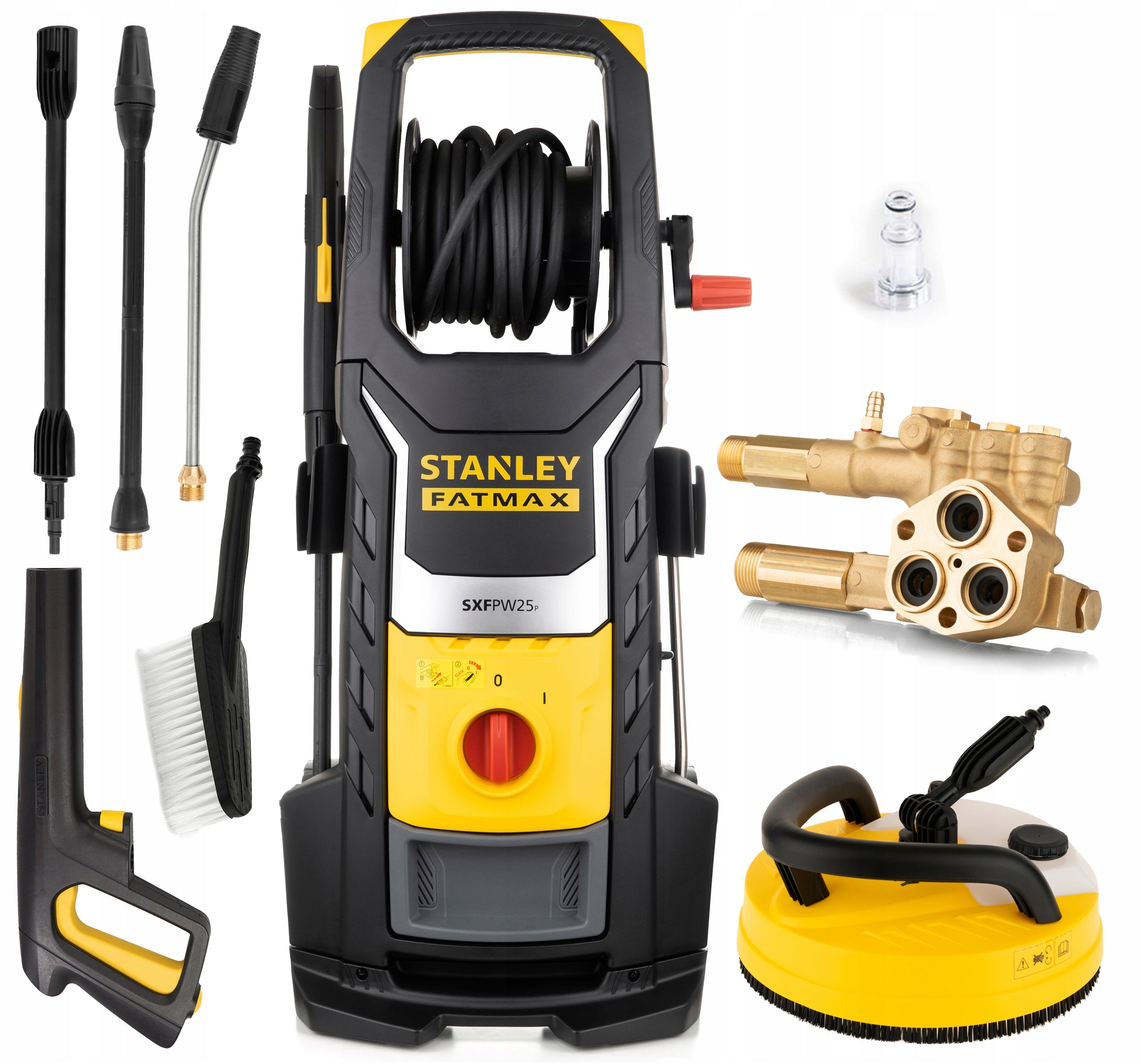PRESSURE WASHER STANLEY 250BAR PROFESSIONAL BRASS PUMP +Liquid Cube Packaging status original